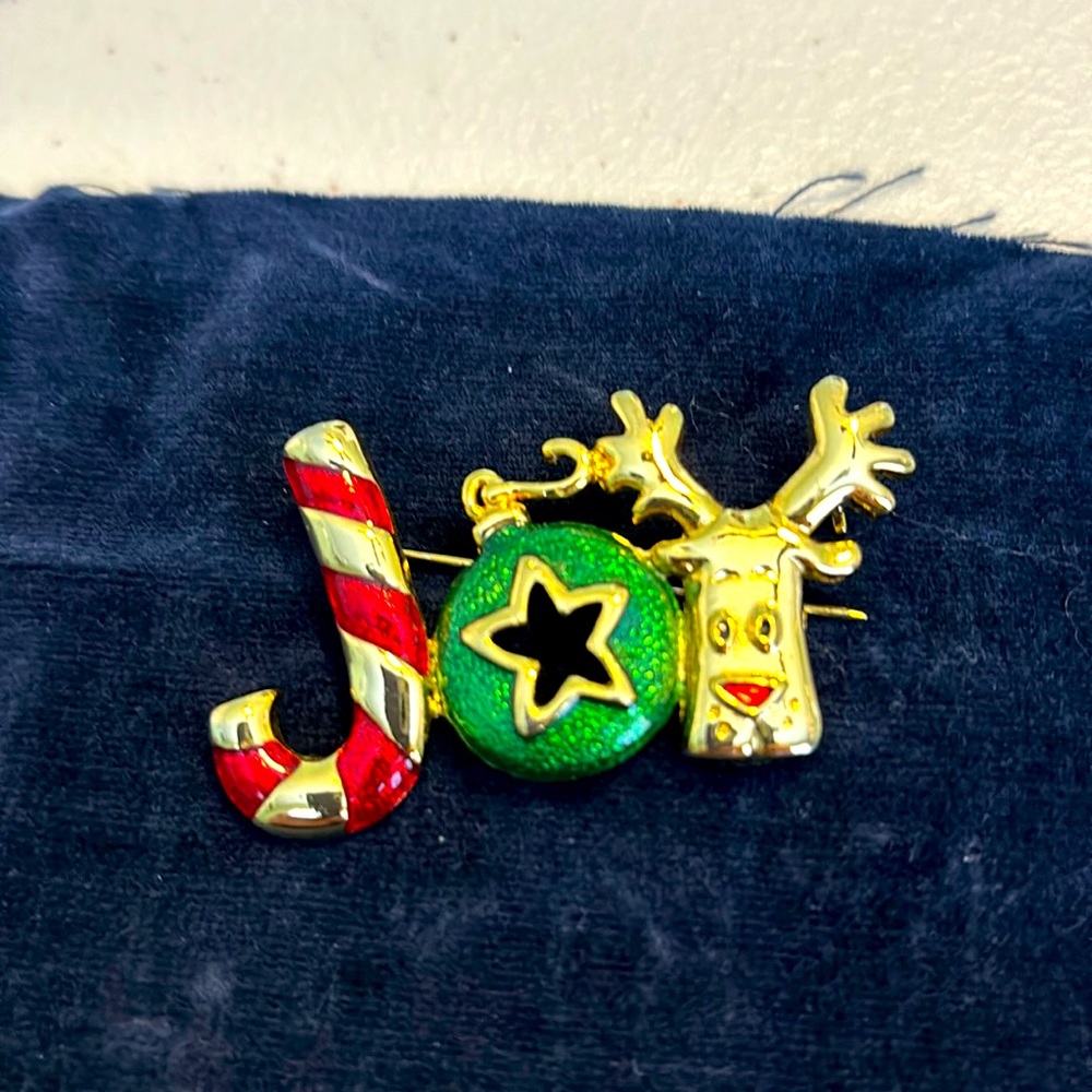 JOY holiday pin
